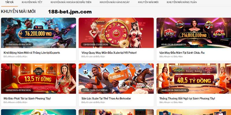 188BET dosatsu 🎖️ link vào 188BET mới nhất 2026 - Link 188 BET 10 Thưởng khuyến mãi lớn tại 188bet